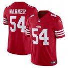 men's & kids San Francisco 49ers 54 Fred Warner Jersey Red F.U.S.E Limited Football Player Game