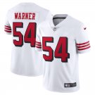 men's & kids San Francisco 49ers 54 Fred Warner Jersey Alternate White F.U.S.E Limited Football Game