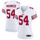 women's San Francisco 49ers 54 Fred Warner Jersey White F.U.S.E Limited Football Player Team Game
