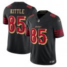 men's & kids San Francisco 49ers 85 George Kittle Jersey Black 2025 Rivalries Collection Football