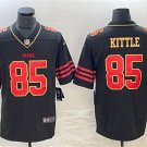 men's & youth San Francisco 49ers 85 George Kittle Jersey Black Red Gold Limited Football