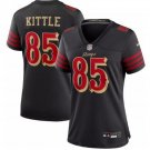 women's San Francisco 49ers 85 George Kittle Jersey Black 2025 Rivalries Collection Football Game