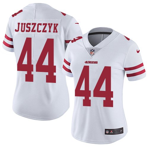 women's San Francisco 49ers 44 Kyle Juszczyk Jersey White Limited Football Player Team Game