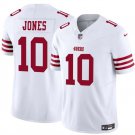 men's & kids San Francisco 49ers 10 Mac Jones Jersey White FUSE Limited Football Player Team Game