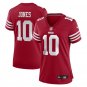 women's San Francisco 49ers 10 Mac Jones Jersey Red F.U.S.E Limited Football Player Team Game
