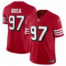 men's & kids San Francisco 49ers 97 Nick Bosa Jersey Alternate Red FUSE Limited Football Player Game