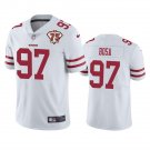 men's & kids San Francisco 49ers 97 Nick Bosa Jersey White 75th Patch Limited Football Player Game