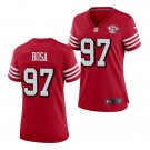 women's San Francisco 49ers 97 Nick Bosa Jersey Alternate Red 75th Patch Limited Football Game