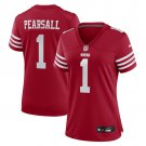 women's San Francisco 49ers 1 Ricky Pearsall Jersey Red F.U.S.E Limited Football Player Team Game