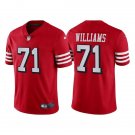 men's & kids San Francisco 49ers 71 Trent Williams Jersey Alternate Red FUSE Limited Football Game