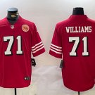 men's & kids San Francisco 49ers 71 Trent Williams Jersey Alternate Red with Patch Limited Football