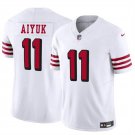 men's & kids San Francisco 49ers 11 Brandon Aiyuk Jersey Alternate White FUSE Limited Football Game