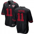 men's & kids San Francisco 49ers 11 Brandon Aiyuk Jersey Black 75th Patch Limited Football Game