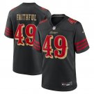 men's & kids San Francisco 49ers 49 The Faithful Jersey Black 2025 Rivalries Collection Football