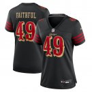 women's San Francisco 49ers 49 The Faithful Jersey Black 2025 Rivalries Collection Football Game