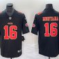 men's & youth San Francisco 49ers 16 Joe Montana Jersey Black Fashion Limited Football Retired