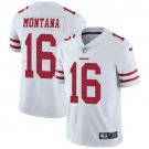 men's & kids San Francisco 49ers 16 Joe Montana Jersey White Limited Football Retired Player