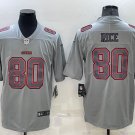 men's & youth San Francisco 49ers 80 Jerry Rice Jersey Gray Atmosphere Fashion Football Retired