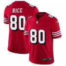 men's & kids San Francisco 49ers 80 Jerry Rice Jersey Alternate Red Limited Football Retired Player
