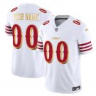 men's & youth San Francisco 49ers 00 Custom name number Jersey White 2025 Rivalries Collection Game