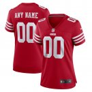 women's San Francisco 49ers 00 Custom name number Jersey Red Limited Football Player Game