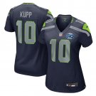 women's Seattle Seahawks 10 Cooper Kupp Jersey Navy 2025 F.U.S.E 50th Patch Limited Football Game