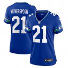 women's Seattle Seahawks 21 Devon Witherspoon Jersey Royal F.U.S.E Limited Football Player Game