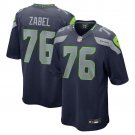 men's & kids Seattle Seahawks 76 Grey Zabel Jersey Navy F.U.S.E Limited Football Player Team Game