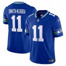 men's & kids Seattle Seahawks 11 Jaxon Smith-Njigba Jersey Royal FUSE Limited Football Player Game