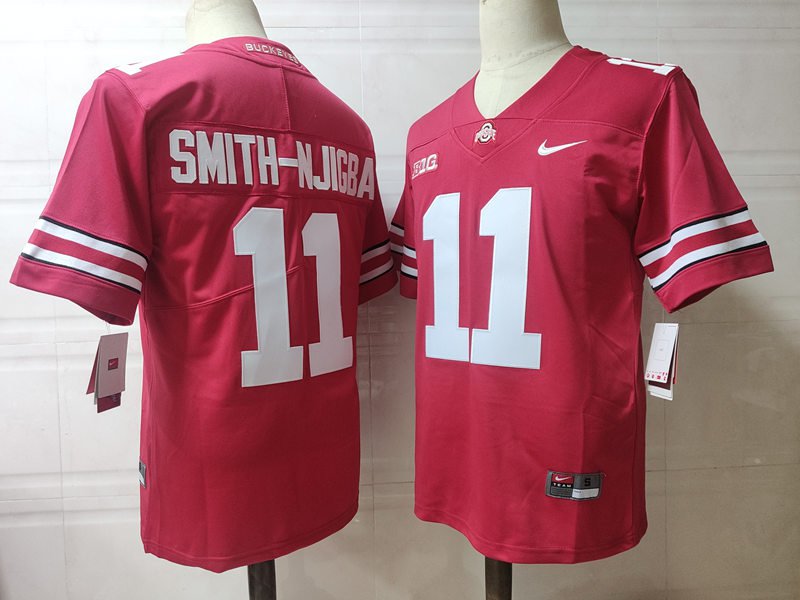 men's & youth Ohio State Buckeyes 11 Jaxon Smith-Njigba Jersey Red College Limited Football Game