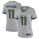 women's Seattle Seahawks 11 Jaxon Smith-Njigba Jersey Gray 2025 Rivalries Collection Football Game