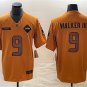 men's & youth Seattle Seahawks 9 Kenneth Walker III Jersey 2023 Brown Salute To Service Football
