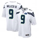 men's & kids Seattle Seahawks 9 Kenneth Walker III Jersey White 2025 FUSE 50th Patch Football Game