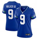women's Seattle Seahawks 9 Kenneth Walker III Jersey Royal F.U.S.E Limited Football Player Team Game