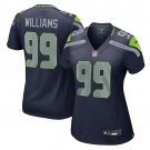 women's Seattle Seahawks 99 Leonard Williams Jersey Navy F.U.S.E Limited Football Player Team Game