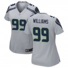 women's Seattle Seahawks 99 Leonard Williams Jersey Gray F.U.S.E Limited Football Player Team Game