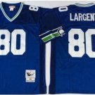 men's & youth Seattle Seahawks 80 Steve Largent Jersey Blue Throwback Mesh M&N Football Retired