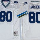men's & youth Seattle Seahawks 80 Steve Largent Jersey White Throwback Mesh M&N Football Retired