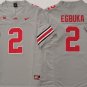 men's & youth Ohio State Buckeyes 2 Emeka Egbuka Jersey Gray F.U.S.E College Limited Football Game