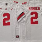 men's & youth Ohio State Buckeyes 2 Emeka Egbuka Jersey White F.U.S.E College Limited Football Game