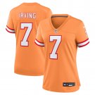 women's Tampa Bay Buccaneers 7 Bucky Irving Jersey Orange F.U.S.E Throwback Limited Football Game