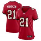 women's Tampa Bay Buccaneers 21 Benjamin Morrison Jersey Red F.U.S.E Limited Football Player Game
