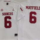 men's & youth Oklahoma Sooners 6 Baker Mayfield Jersey White SEC College Limited Football Game