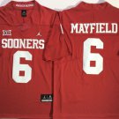 men's & youth Oklahoma Sooners 6 Baker Mayfield Jersey Red XII College Limited Football Player Game