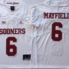 men's & youth Oklahoma Sooners 6 Baker Mayfield Jersey White XII College Limited Football Game