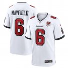 men's & kids Tampa Bay Buccaneers 6 Baker Mayfield Jersey White 50th Patch FUSE Football Player Game