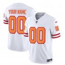 men's & kids Tampa Bay Buccaneers 00 Custom name number Jersey White F.U.S.E Throwback Football Game