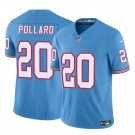 men's & kids Tennessee Titans 20 Tony Pollard Jersey Oilers Blue F.U.S.E Throwback Limited Football