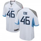 men's & kids Tennessee Titans 46 Morgan Cox Jersey White F.U.S.E Limited Football Player Team Game
