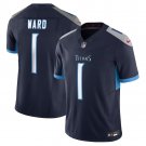 men's & kids Tennessee Titans 1 Cam Ward Jersey Navy 2025 Draft F.U.S.E Limited Football Player Game